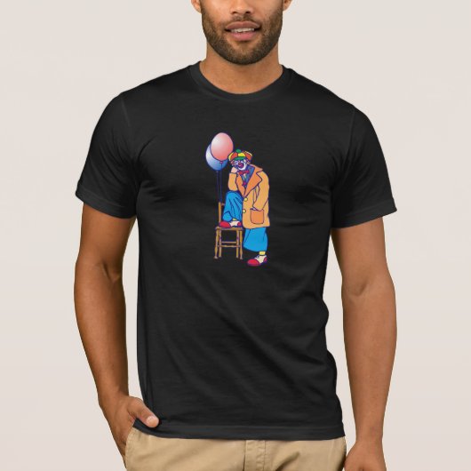 T-shirt Clown triste de clochard (Devant)