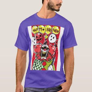 T-shirt Clown tueur d'Halloween déplaisant