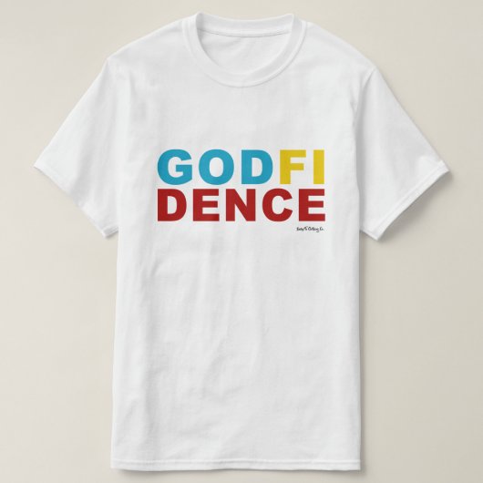 T-SHIRT CLR GODFIDENCE (Design devant)