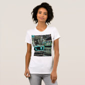 T-shirt CLRV Neon à stn Tee mince pour femmes (Devant entier)