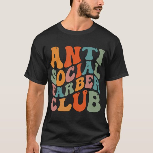 T-shirt Club Anti-Barber Social (Devant)