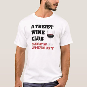 T-shirt Club athée de vin
