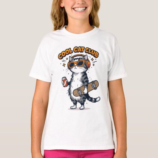 T-shirt Club Cool Cat (Devant)