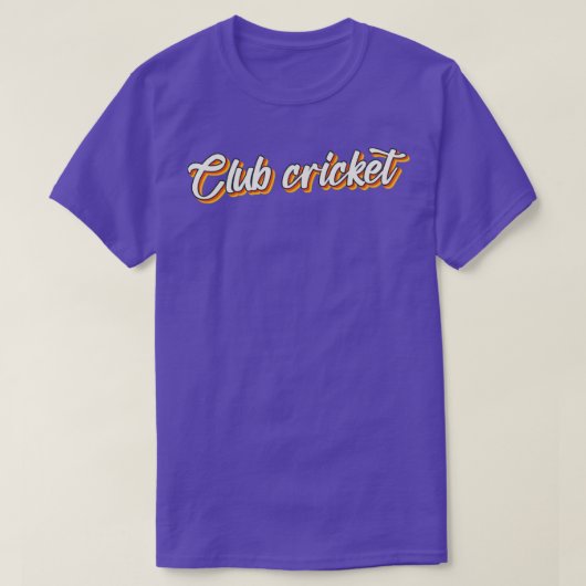 T-shirt Club cricket2 (Design devant)