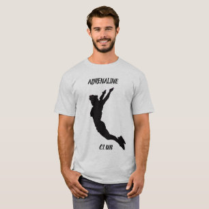T-shirt Club d'adrénaline de preneur de risque pilotant l