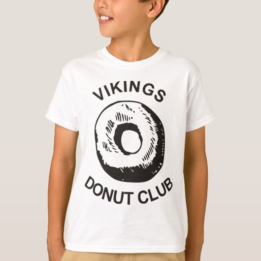 T-shirt Club de beignet de Vikings (Devant)