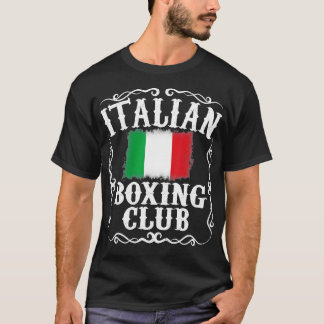 T-shirt Club de boxe italienne Boxer Vintage Italie Drapea