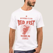 T-shirt Club de boxe Poing Rouge (Devant)