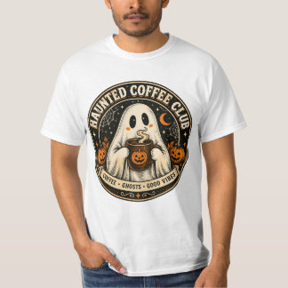 T-shirt Club de café hanté, mignon et effrayant