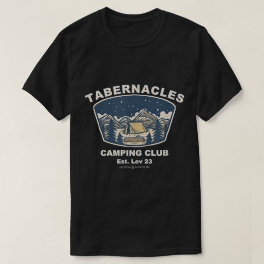 T-shirt Club de camping Tabernacles Sukkot (Design devant)