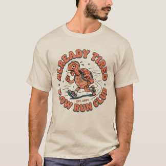T-shirt Club de course lente drôle Vintage Tortue