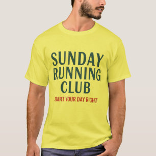 T-shirt Club de course motivant du dimanche Running Club