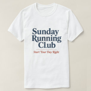 T-shirt Club de course motivant du dimanche Running Club