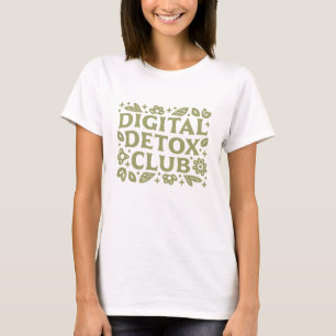 T-shirt Club de désintoxication numérique esthétique fille