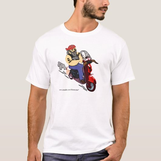 T-shirt Club de fan d'amants de scooter (Devant)