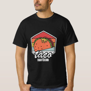 T-shirt club de fans de tacos tacos rétro nourriture mexic