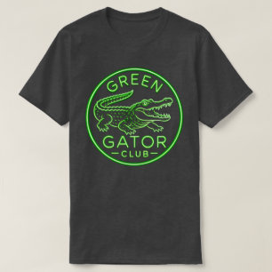 T-shirt Club de Gator Vert Inondé