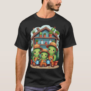 T-shirt Club de jardinage de plantes grasses grincheuses M