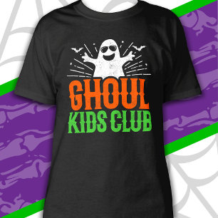 T-shirt Club de jeunes goules fantômes effrayants Hallowee