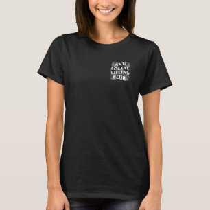T-shirt Club de levage anti-social Barbells Croisé Crâne G