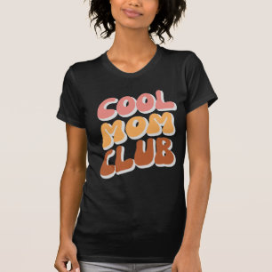 T-shirt Club de maman Cool rétro en Vagues Super