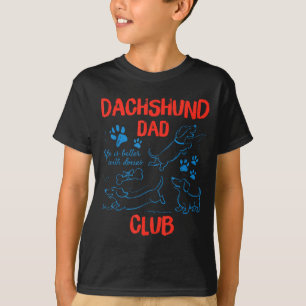 T-shirt Club de Papa Teckel La vie est meilleure avec les