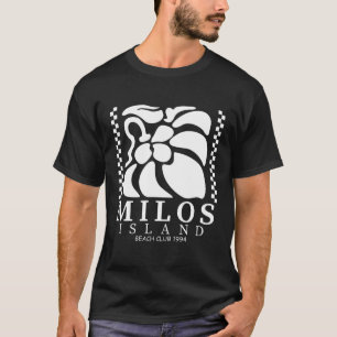 T-shirt club de plage de Milos