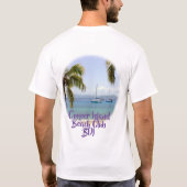T-shirt Club de plage d'île de tonnelier (Dos)