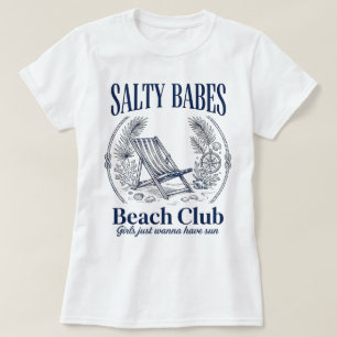 T-shirt Club de plage Vintage Salty Babes