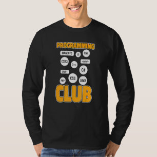 T-shirt Club de Programmeur Développeur Logiciel Programma