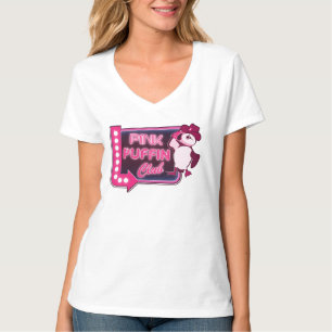 T-shirt Club de Puffin rose