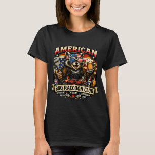 T-shirt Club de Raton laveur BBQ américain – Grill patriot