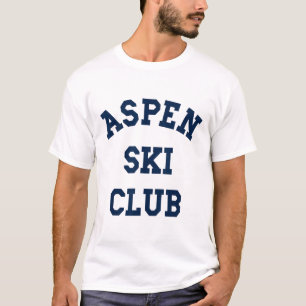 T-shirt Club de ski Aspen Colorado Montagne Voyage Skieur