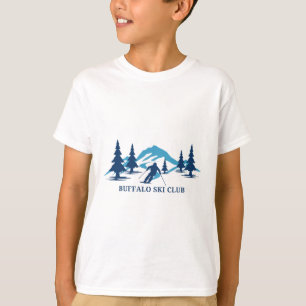T-shirt Club de ski de Buffalo New York Station de ski Ski