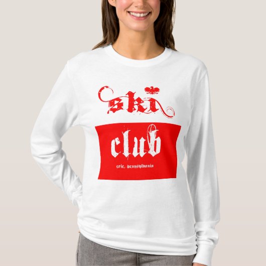 T-shirt club de ski polonais (Devant)