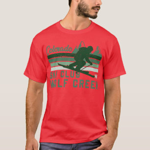 T-shirt Club de ski Wolf Creek du Colorado Style désaffect