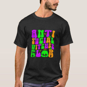 T-shirt Club de sorcières anti-sociales Super Funny Hallow