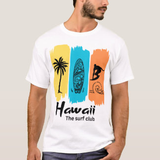 T-shirt Club de surf rétro Hawaï