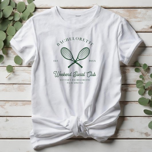T-shirt Club de tennis | Bachelorette