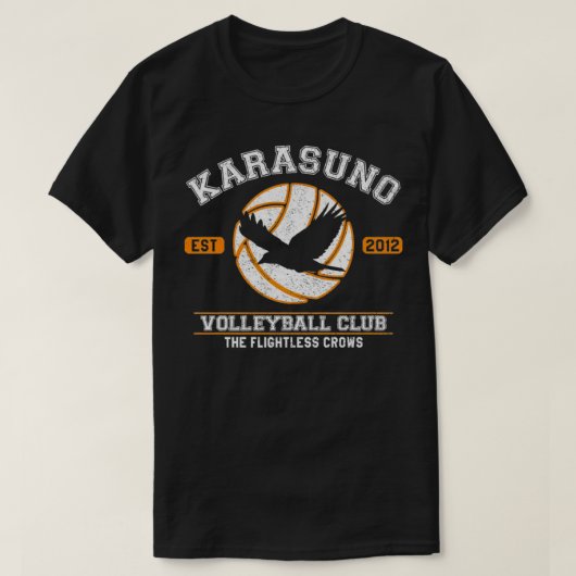 T-SHIRT CLUB DE VOLLEYBALL HAIKYUU KARASUNO (Design devant)