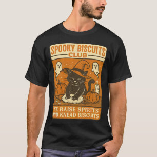T-shirt Club des biscuits effrayants Chat Halloween Drôle