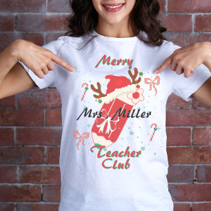 T-shirt Club des enseignants de joyeux rétro, enseignant d
