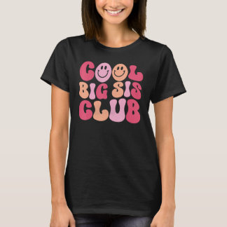 T-shirt Club des filles de grande sœur cool - Art rétro fu
