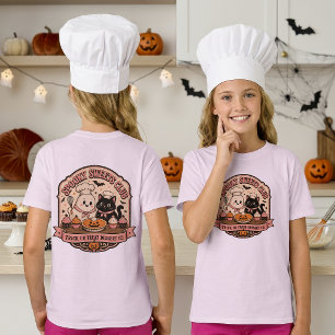 T-shirt Club des friandises effrayantes Chats fantômes vin