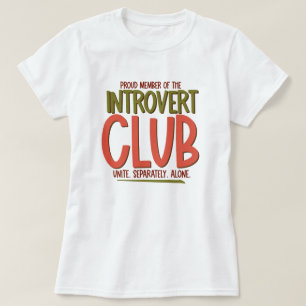 T-shirt Club des introvertis