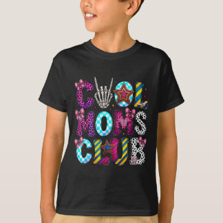 T-shirt club des mamans cool rétro léopard disco main amus