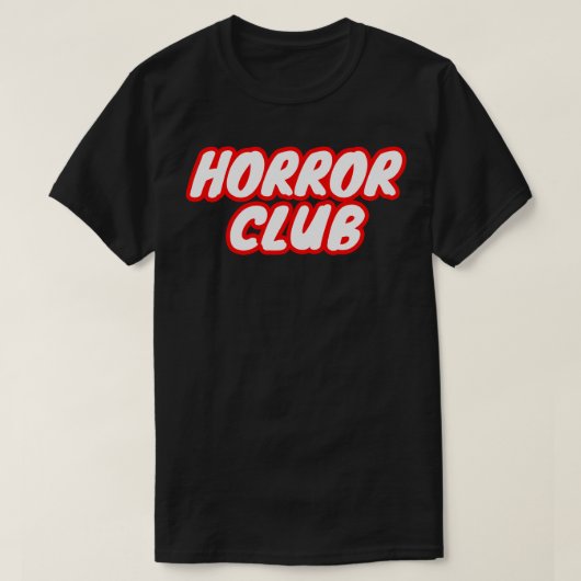 T-shirt Club d'horreur (Design devant)