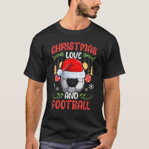 T-shirt Club Joueur tenue Noël Amour Football Foo