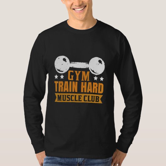 T-shirt Club musculaire hard du train de gym (Devant)