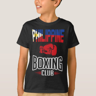 T-shirt Club philippin de boxe drapeau